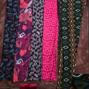 LulaRoe OS Leggings (4 Pair)(1 Pair Plus Size).